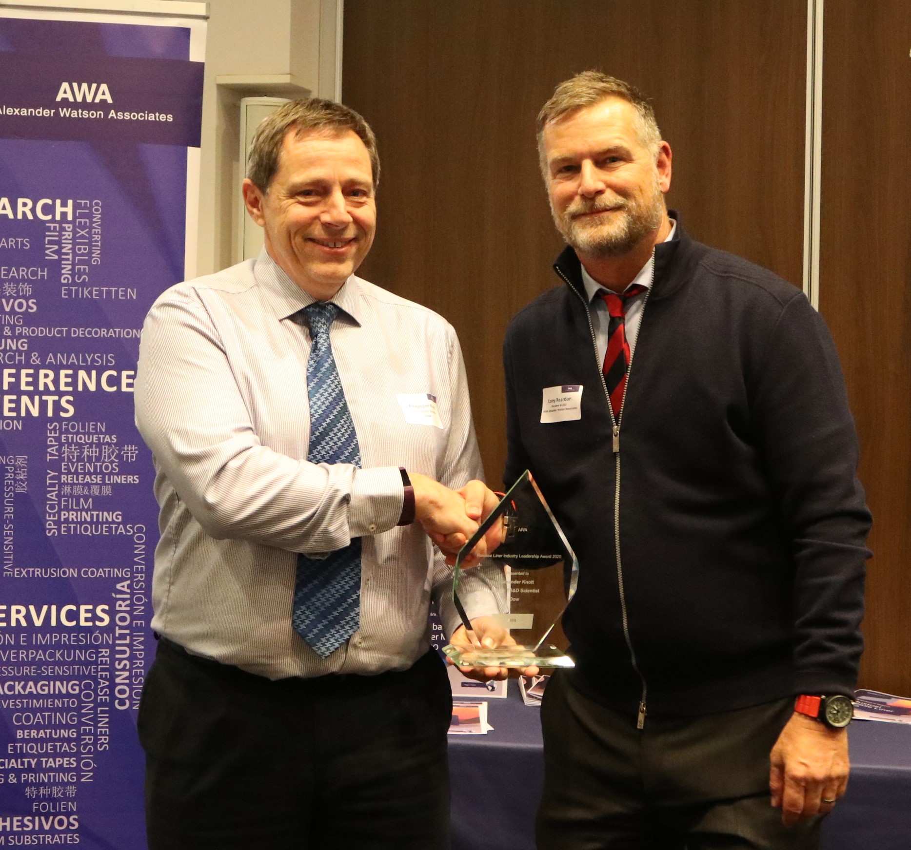 AWA RELEASE LINER  INDUSTRY LEADERSHIP AWARD: